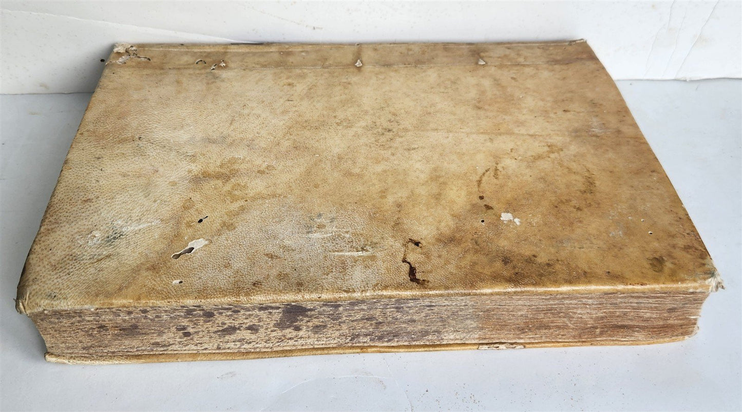 1544 POETRY by HORACE antique ILLUSTRATED VELLUM BOUND 16th CENTURY FOLIO