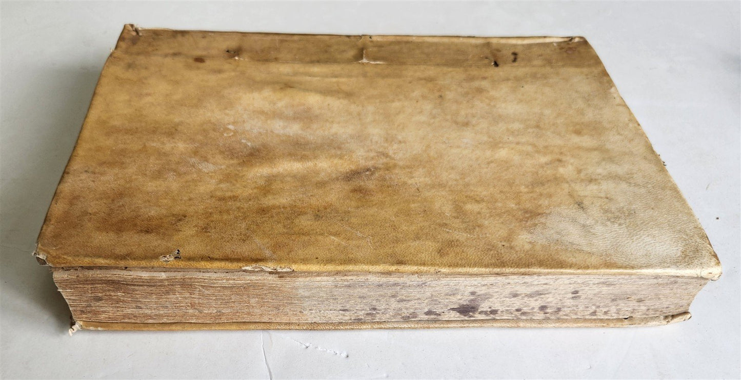 1544 POETRY by HORACE antique ILLUSTRATED VELLUM BOUND 16th CENTURY FOLIO