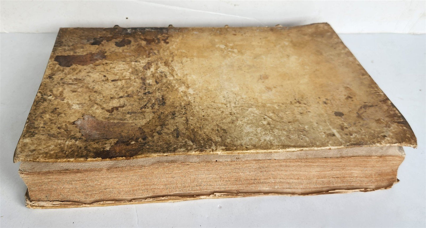 1573 WORKS of GREGORY of NYSSA antique VELLUM BOUND 16th CENTURY FOLIO