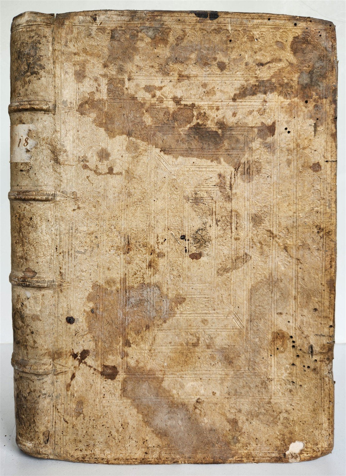 1578 THEOLOGY by Christoph Hardesheim antique PIGSKIN BOUND 16th CENTURY FOLIO