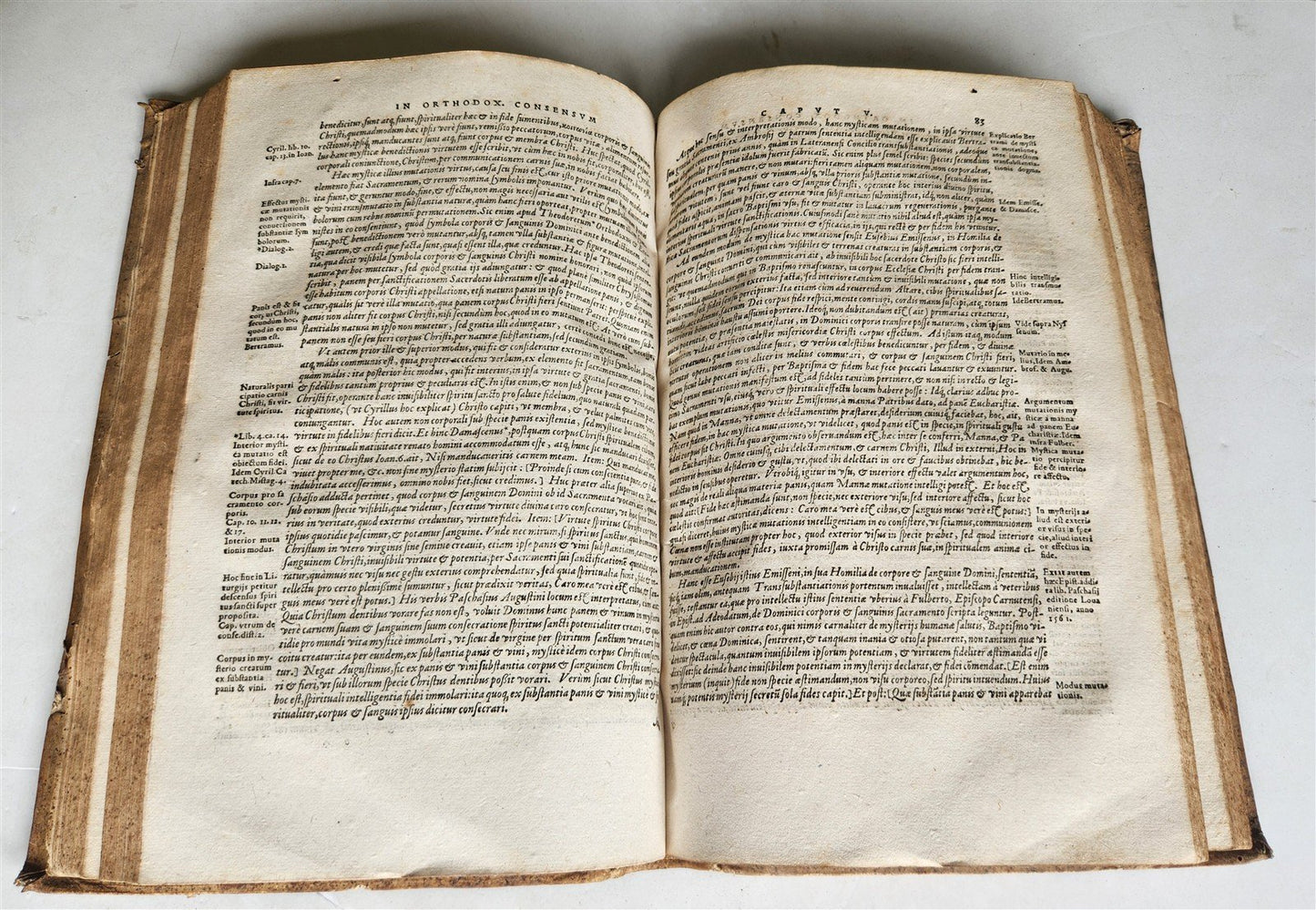 1578 THEOLOGY by Christoph Hardesheim antique PIGSKIN BOUND 16th CENTURY FOLIO