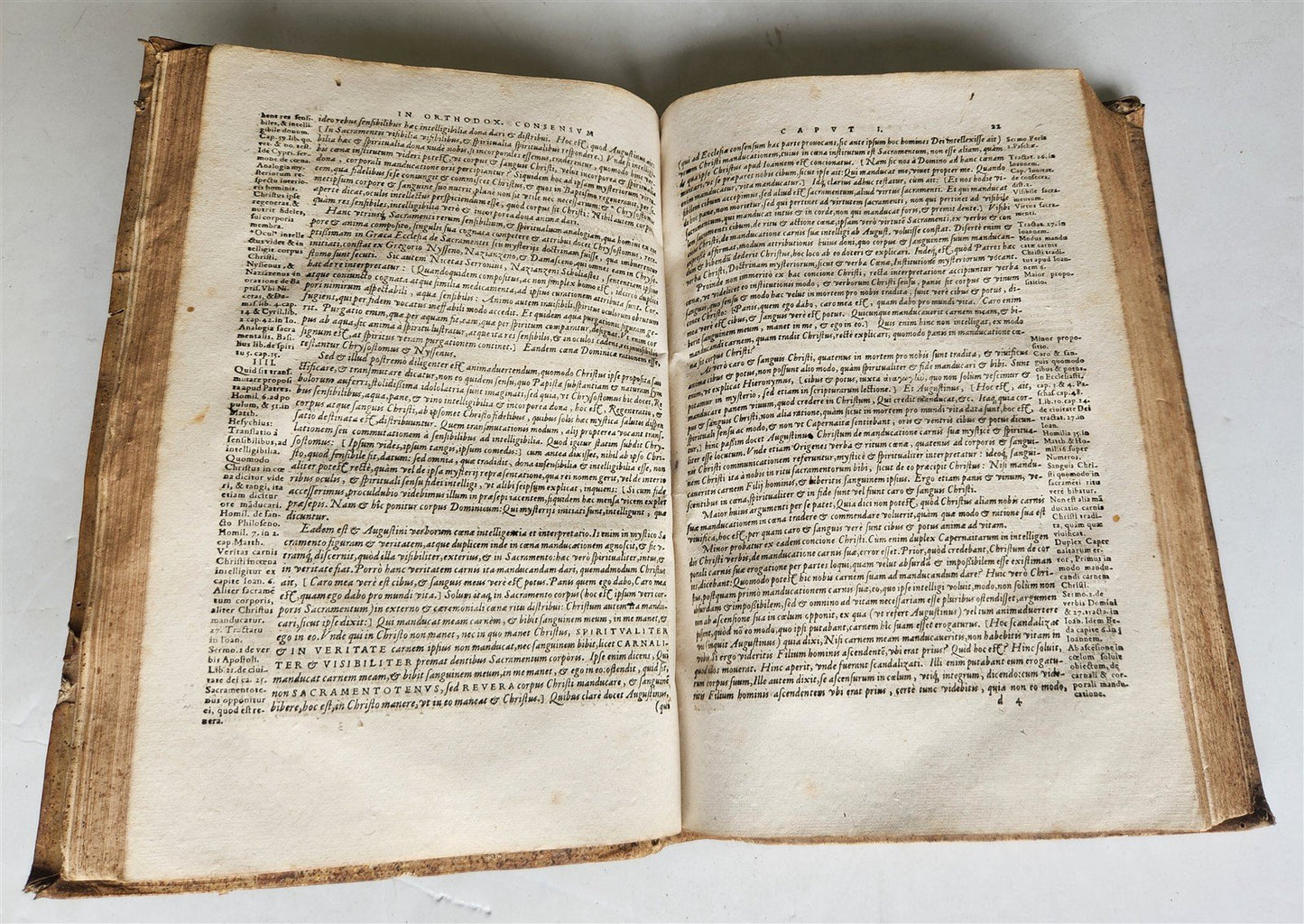 1578 THEOLOGY by Christoph Hardesheim antique PIGSKIN BOUND 16th CENTURY FOLIO