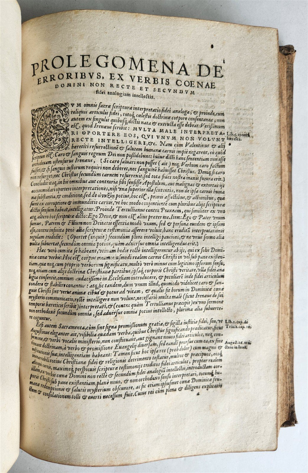 1578 THEOLOGY by Christoph Hardesheim antique PIGSKIN BOUND 16th CENTURY FOLIO