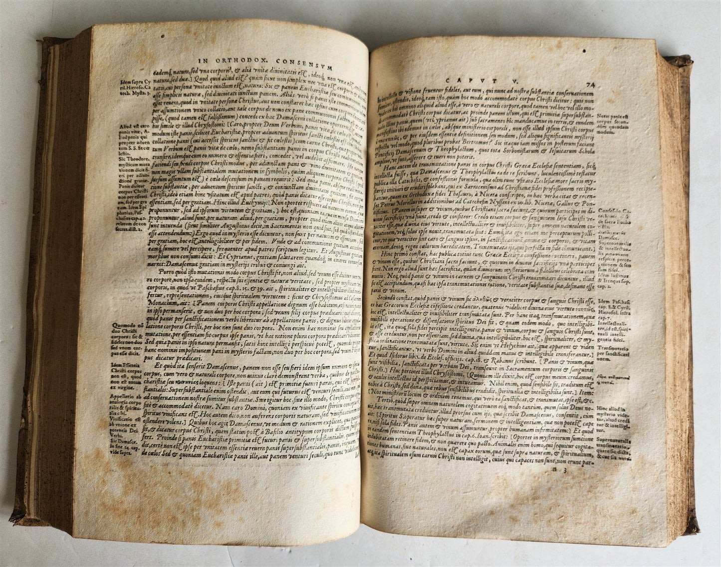1578 THEOLOGY by Christoph Hardesheim antique PIGSKIN BOUND 16th CENTURY FOLIO