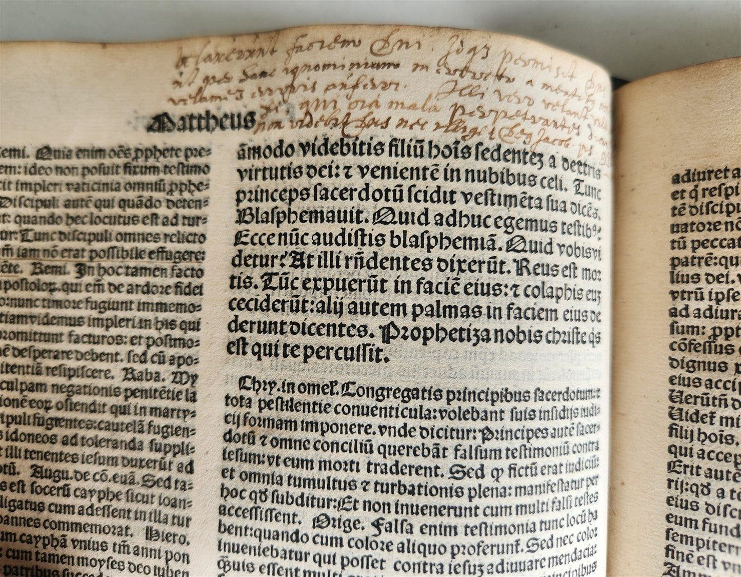 1517 POST-INCUNABULA by Th. Aquinas antique ORIGINAL BINDING FOLIO by Jean Petit