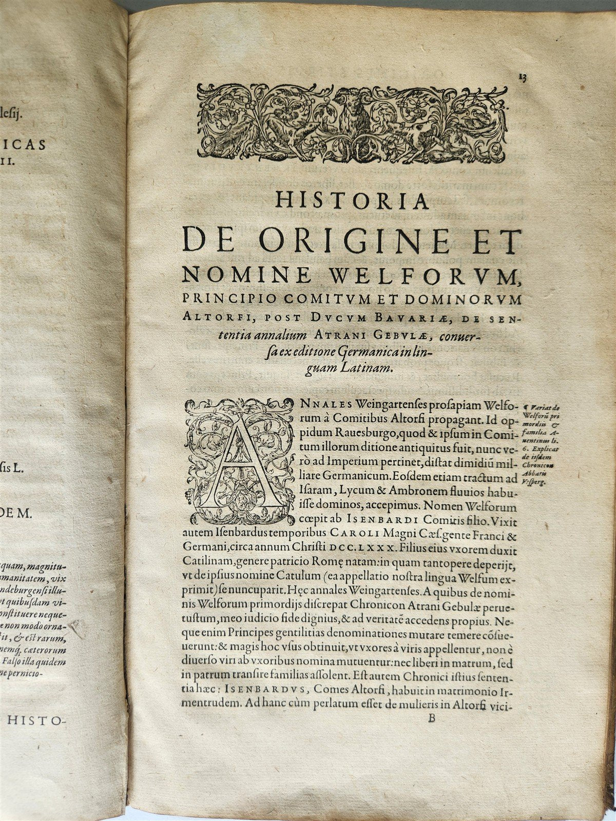 1581 GERMAN HISTORY of BRANDENBURG antique ORIGINAL VELLUM BINDING FOLIO rare