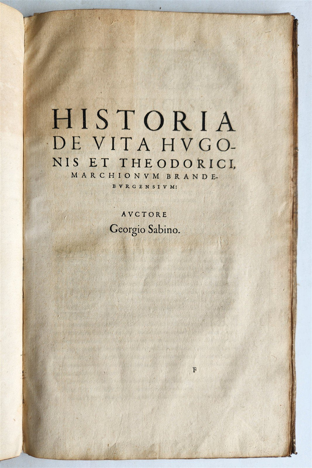 1581 GERMAN HISTORY of BRANDENBURG antique ORIGINAL VELLUM BINDING FOLIO rare