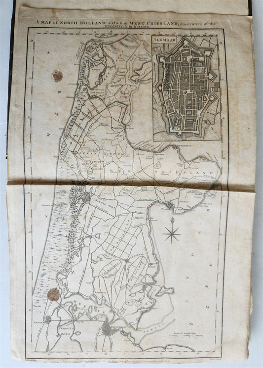 1800 Narrative of Expedition to Holland in 1799 antique ILLUSTRATED 18th century