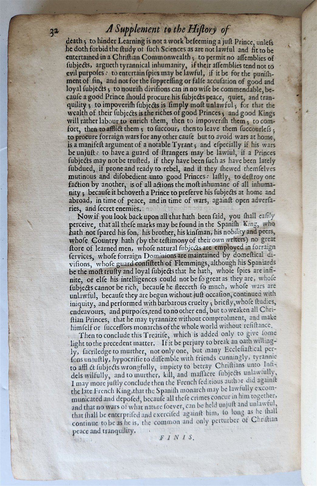 1667 The State of Christendom by Sir Henry Wotton antique 17th century