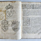 1555 WORK ON HERALDRY OF FRANCE SCOTLAND & LORRAINE antique 16th century