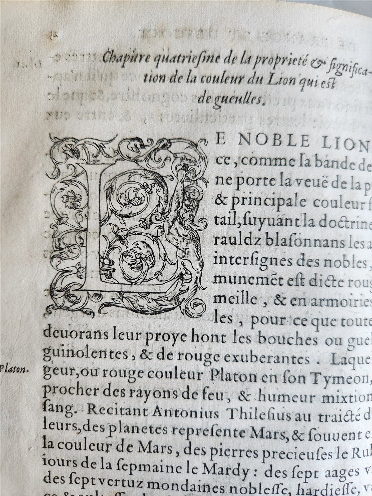 1555 WORK ON HERALDRY OF FRANCE SCOTLAND & LORRAINE antique 16th century