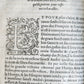 1555 WORK ON HERALDRY OF FRANCE SCOTLAND & LORRAINE antique 16th century