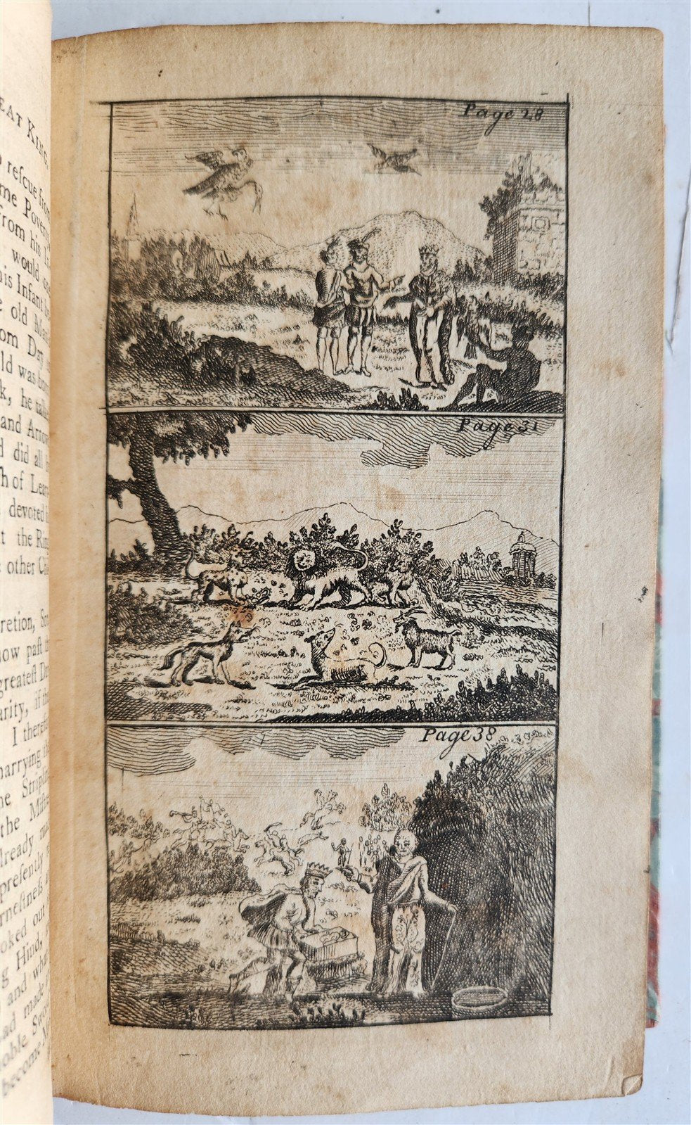1776 FABLES in English INDIAN SANSKRIT EPIC Panchatantra ILLUSTRATED antique
