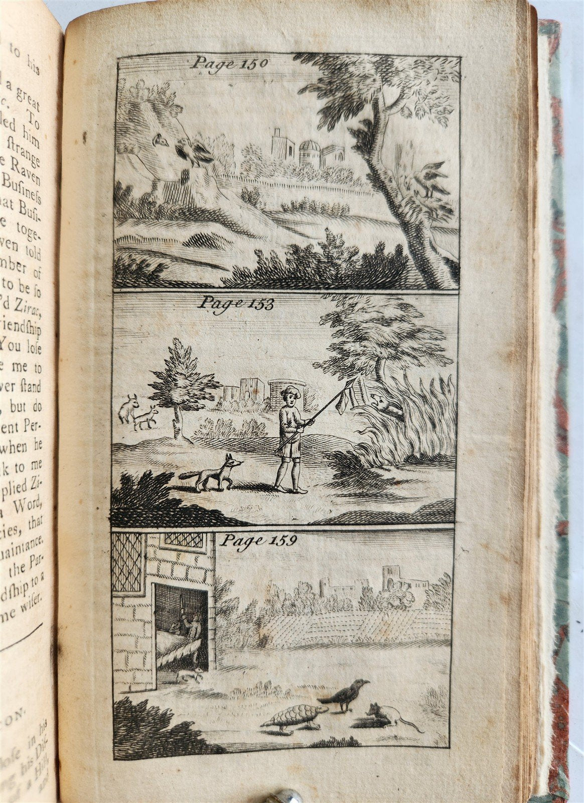 1776 FABLES in English INDIAN SANSKRIT EPIC Panchatantra ILLUSTRATED antique