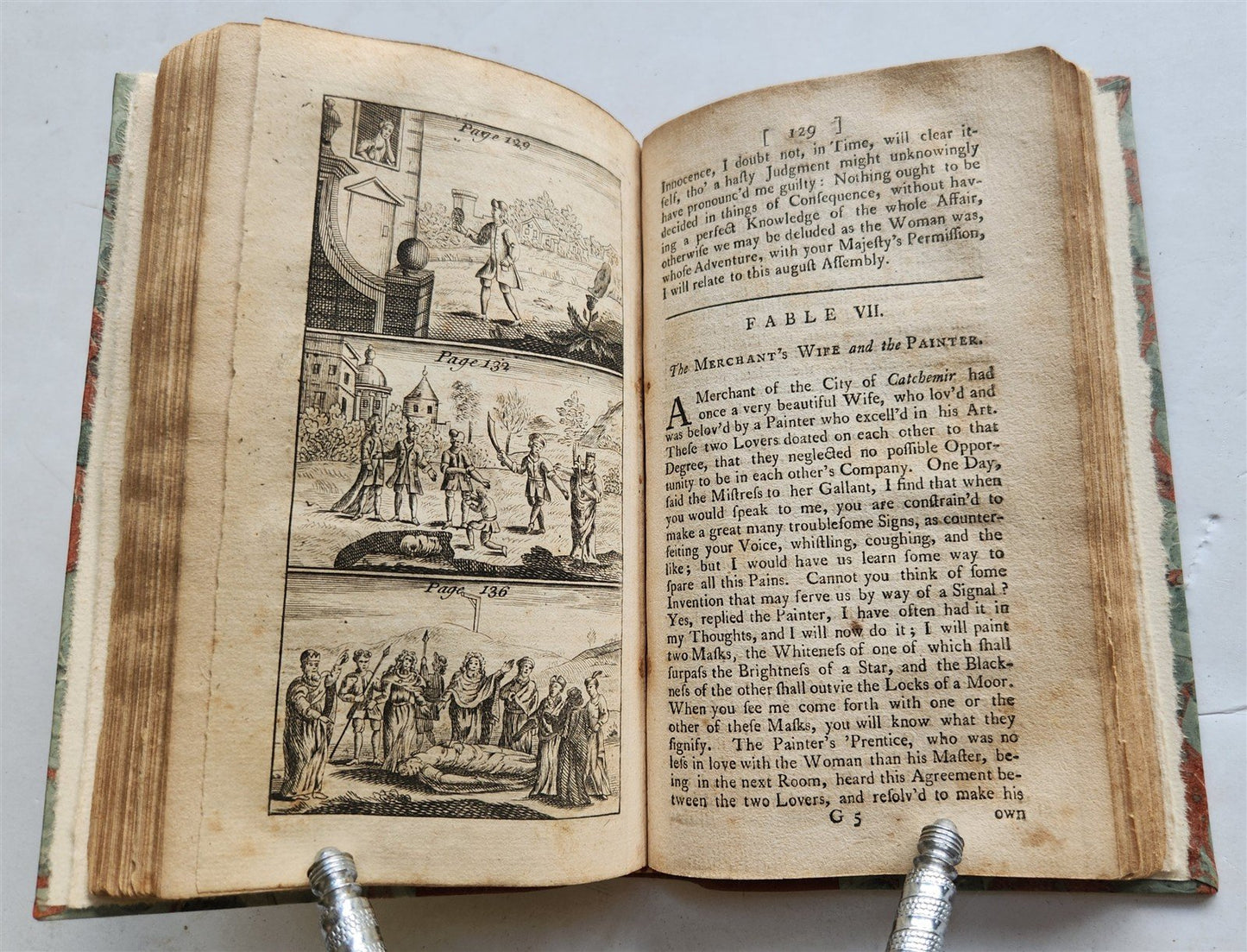1776 FABLES in English INDIAN SANSKRIT EPIC Panchatantra ILLUSTRATED antique