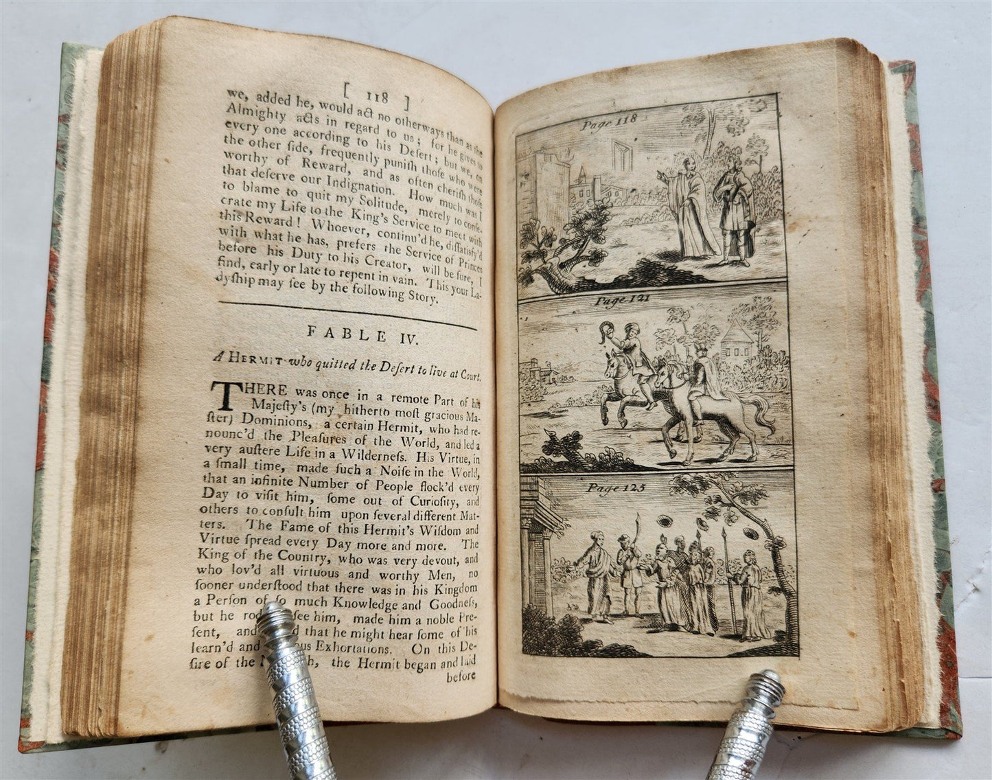 1776 FABLES in English INDIAN SANSKRIT EPIC Panchatantra ILLUSTRATED antique