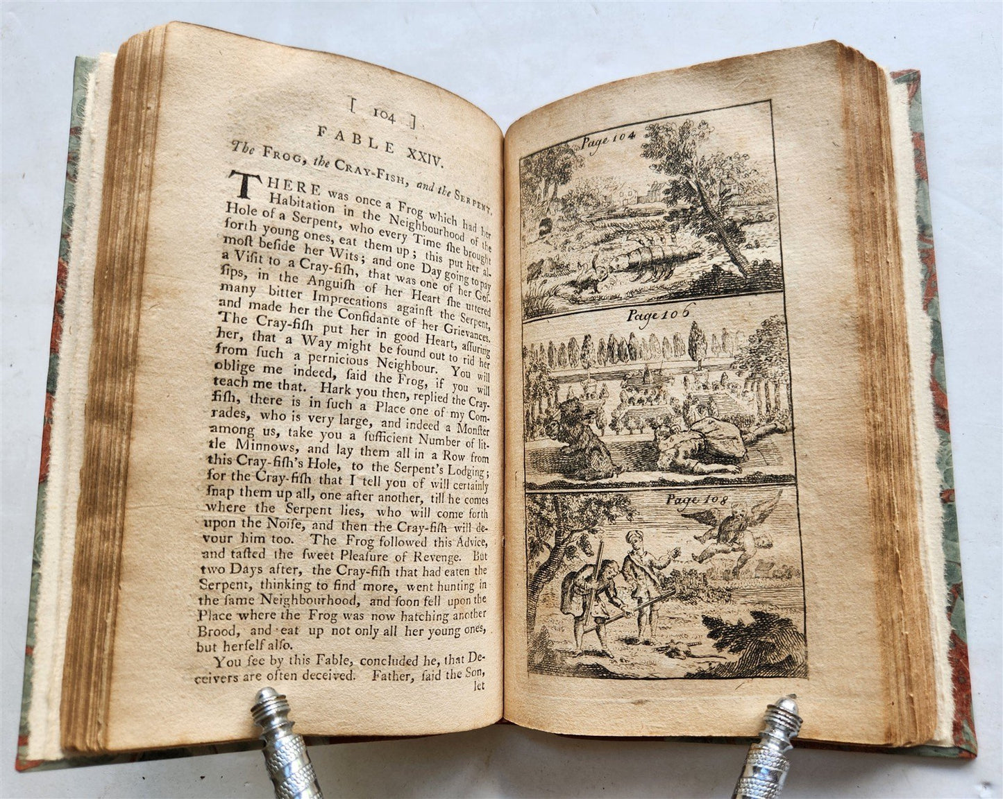1776 FABLES in English INDIAN SANSKRIT EPIC Panchatantra ILLUSTRATED antique