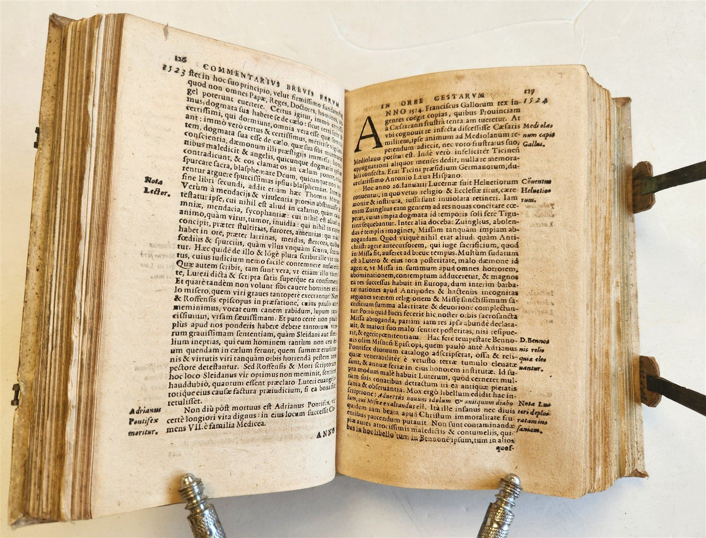 1566 COMMENTARIES on WORLD'S EVENTS by Laurentius Surius ANTIQUE