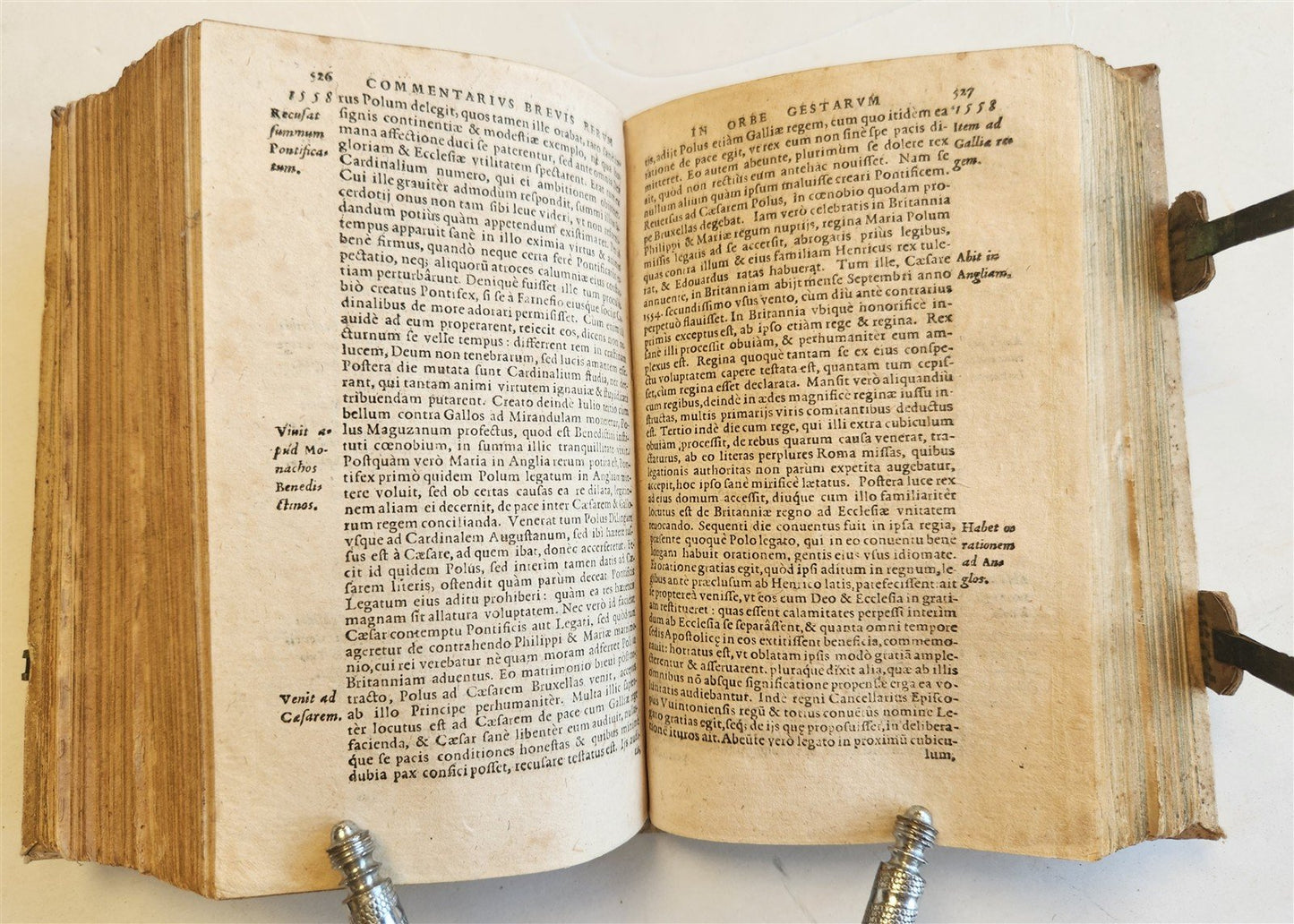 1566 COMMENTARIES on WORLD'S EVENTS by Laurentius Surius ANTIQUE
