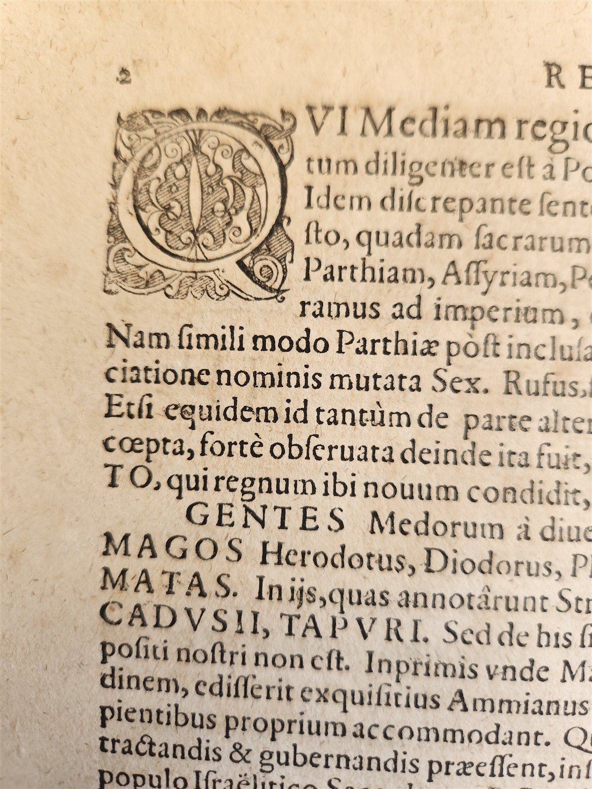 1595 HISTORY OF KINGDOM of MEDES & PERSIANS 16th century folio ANTIQUE