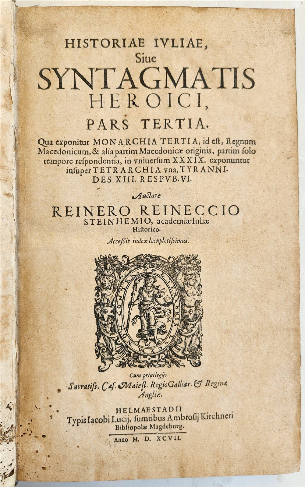 1597 HISTORY OF MACEDONIA 16th century folio ANTIQUE