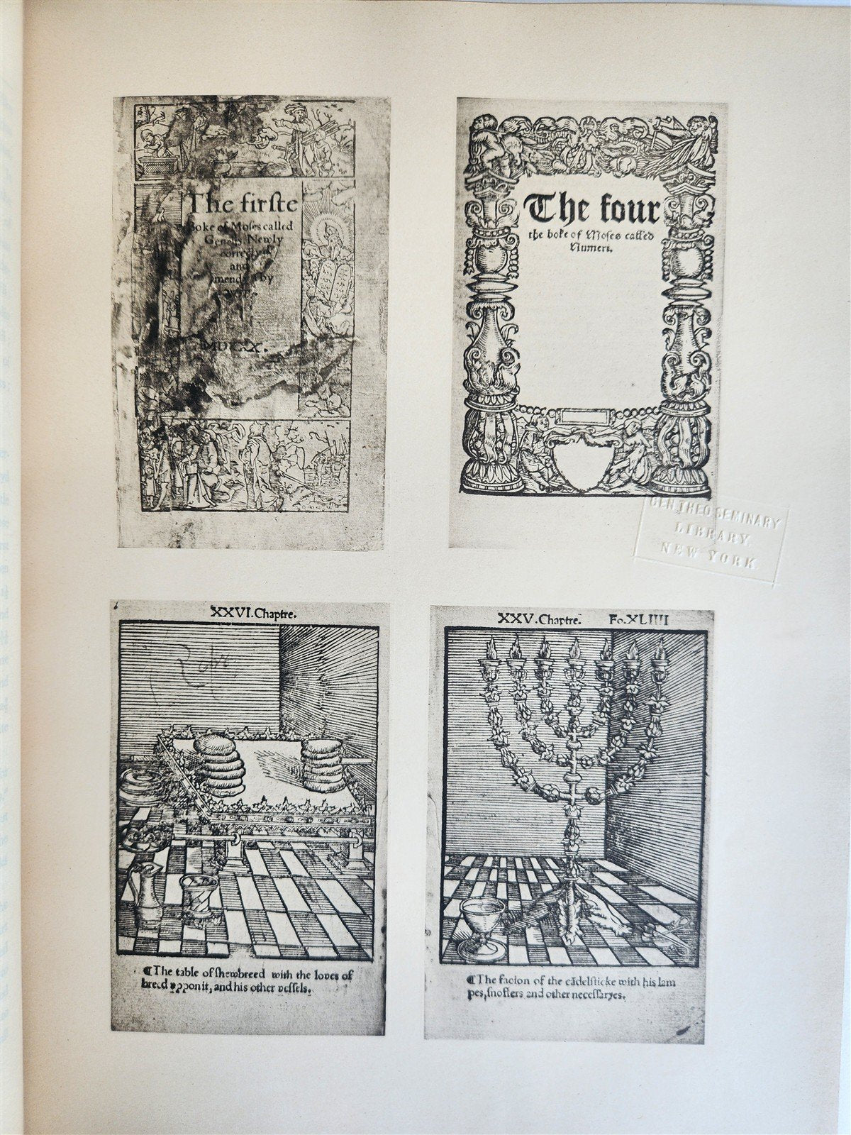 1899 ENGLISH BIBLE in JOHN RYLANDS LIBRARY 1525 -1640 illustrated folio ANTIQUE