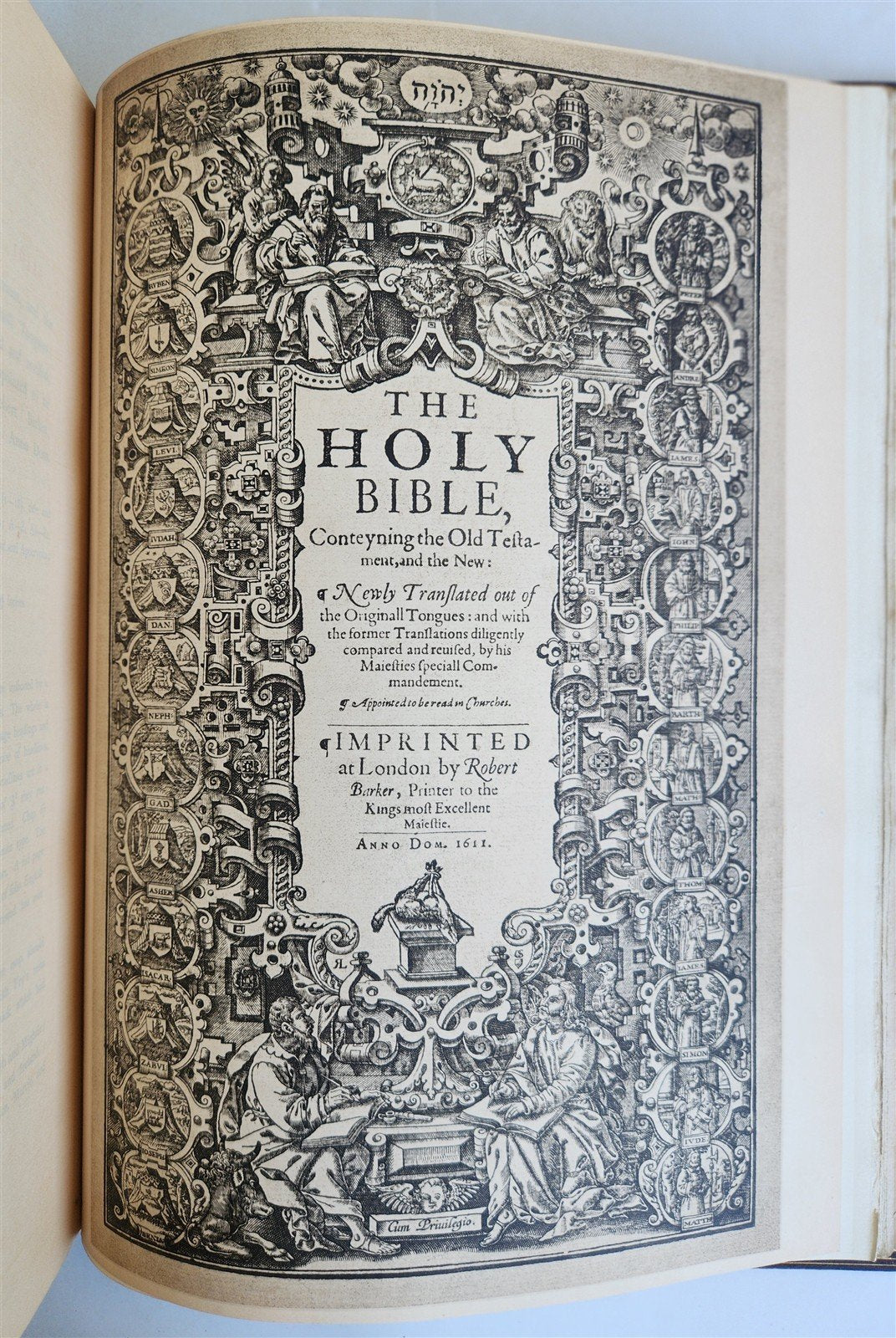1899 ENGLISH BIBLE in JOHN RYLANDS LIBRARY 1525 -1640 illustrated folio ANTIQUE