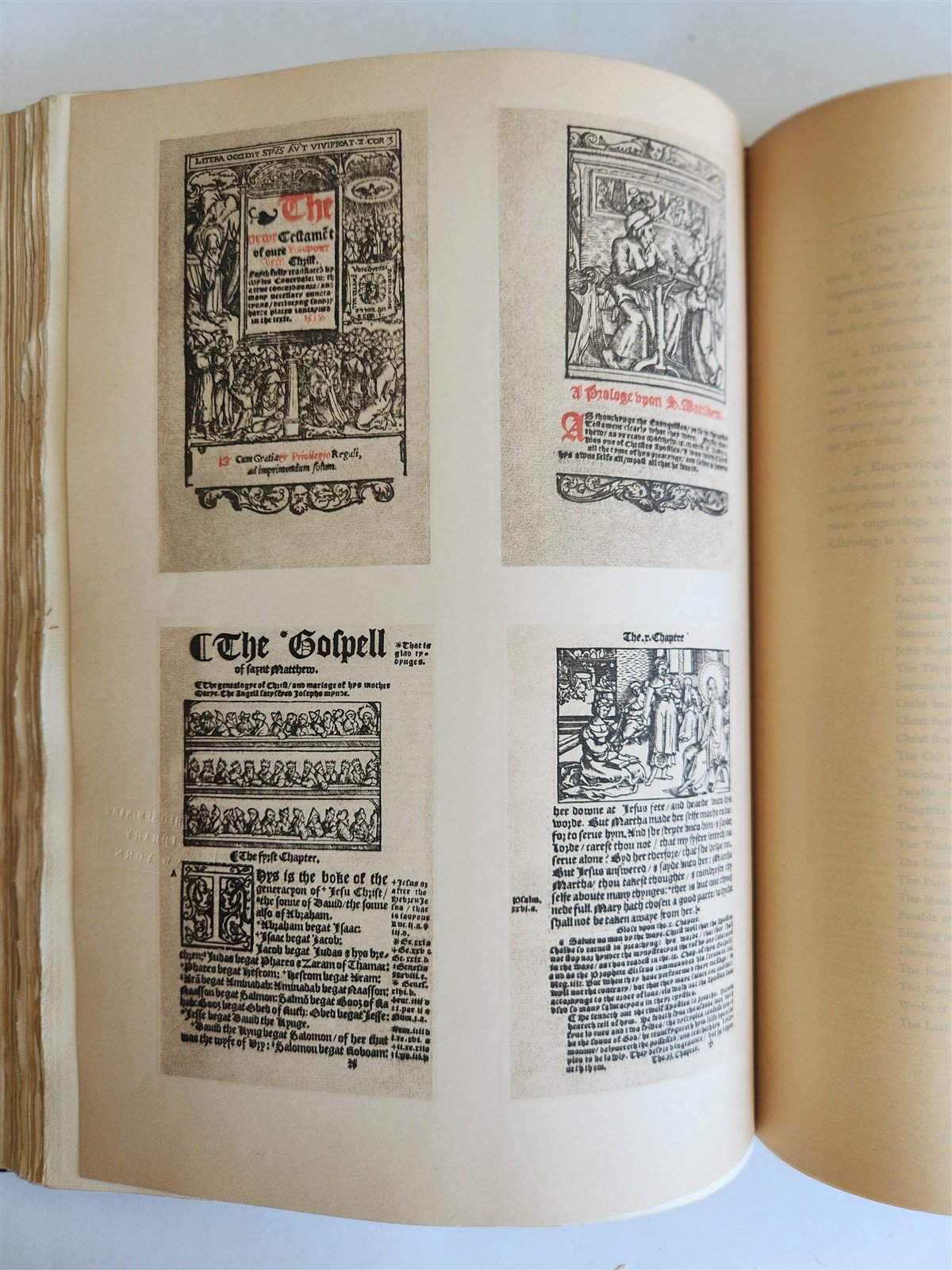 1899 ENGLISH BIBLE in JOHN RYLANDS LIBRARY 1525 -1640 illustrated folio ANTIQUE