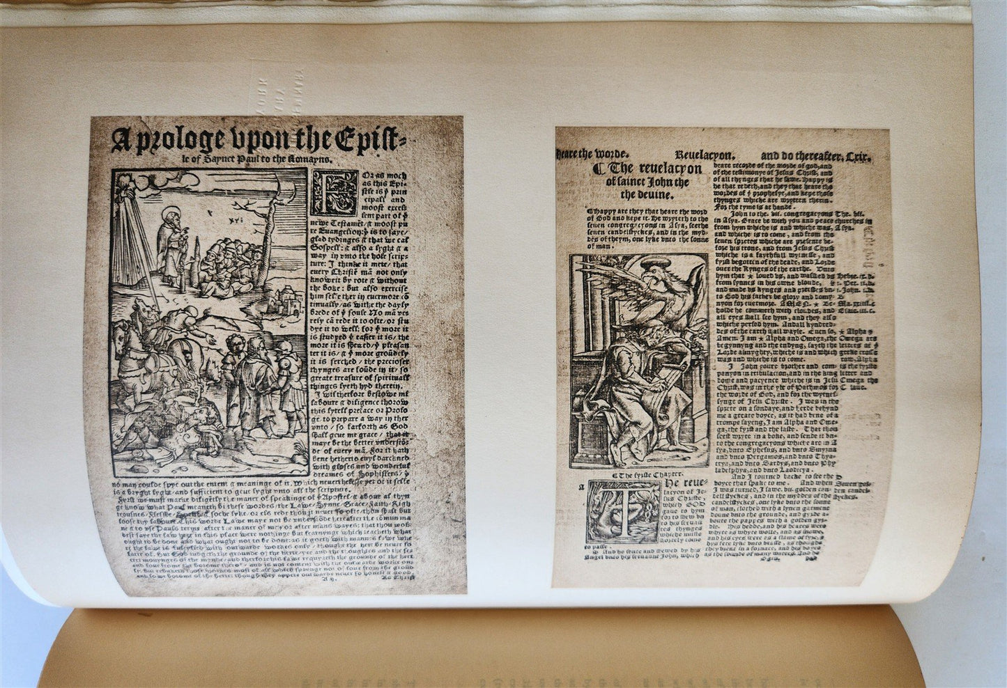 1899 ENGLISH BIBLE in JOHN RYLANDS LIBRARY 1525 -1640 illustrated folio ANTIQUE