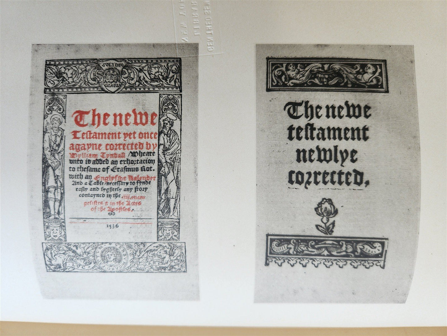 1899 ENGLISH BIBLE in JOHN RYLANDS LIBRARY 1525 -1640 illustrated folio ANTIQUE