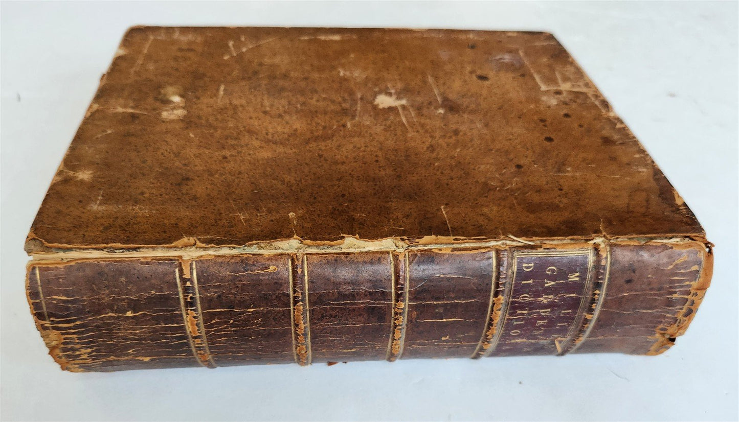 1771 Abridgement of the Gardeners Dictionary ILLUSTRATED in ENGLISH antique