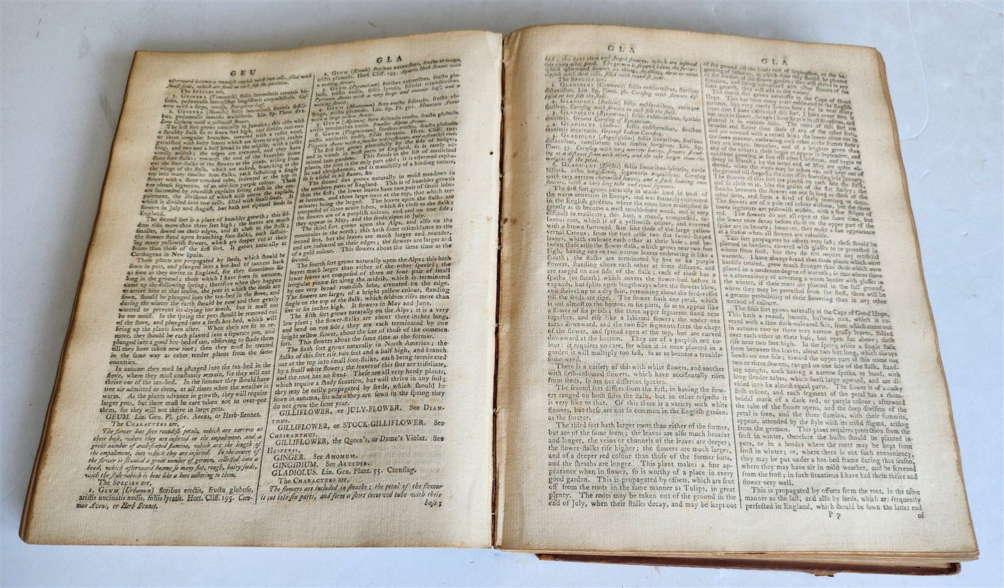 1771 Abridgement of the Gardeners Dictionary ILLUSTRATED in ENGLISH antique