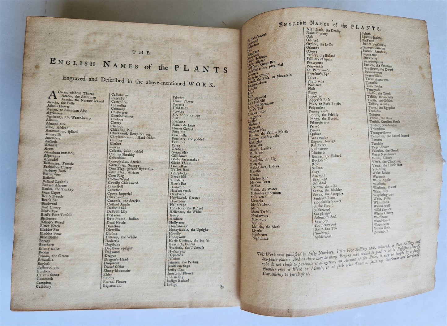 1771 Abridgement of the Gardeners Dictionary ILLUSTRATED in ENGLISH antique