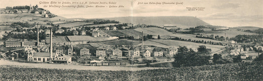 DRESDEN GERMANY DOUBLE ANTIQUE POSTCARD