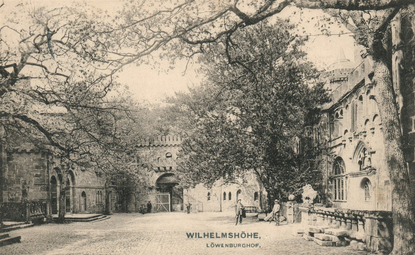 WILHELMSHOHE GERMANY LOWENBURCHOF ANTIQUE POSTCARD