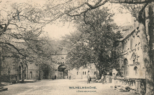 WILHELMSHOHE GERMANY LOWENBURCHOF ANTIQUE POSTCARD