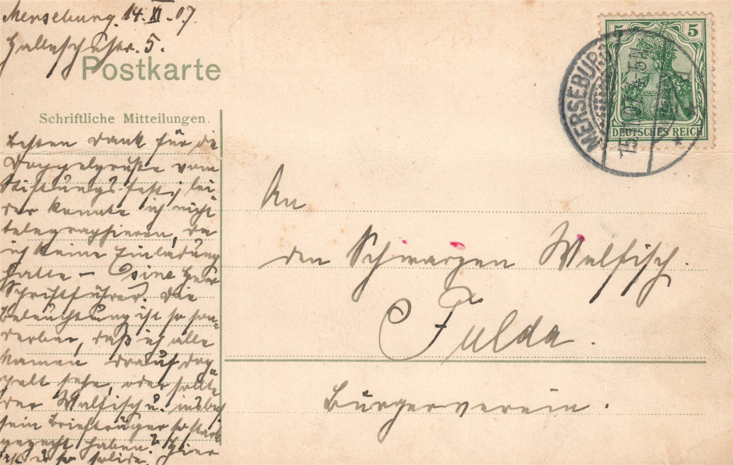 MERSEBURG GERMANY ANTIQUE POSTCARD