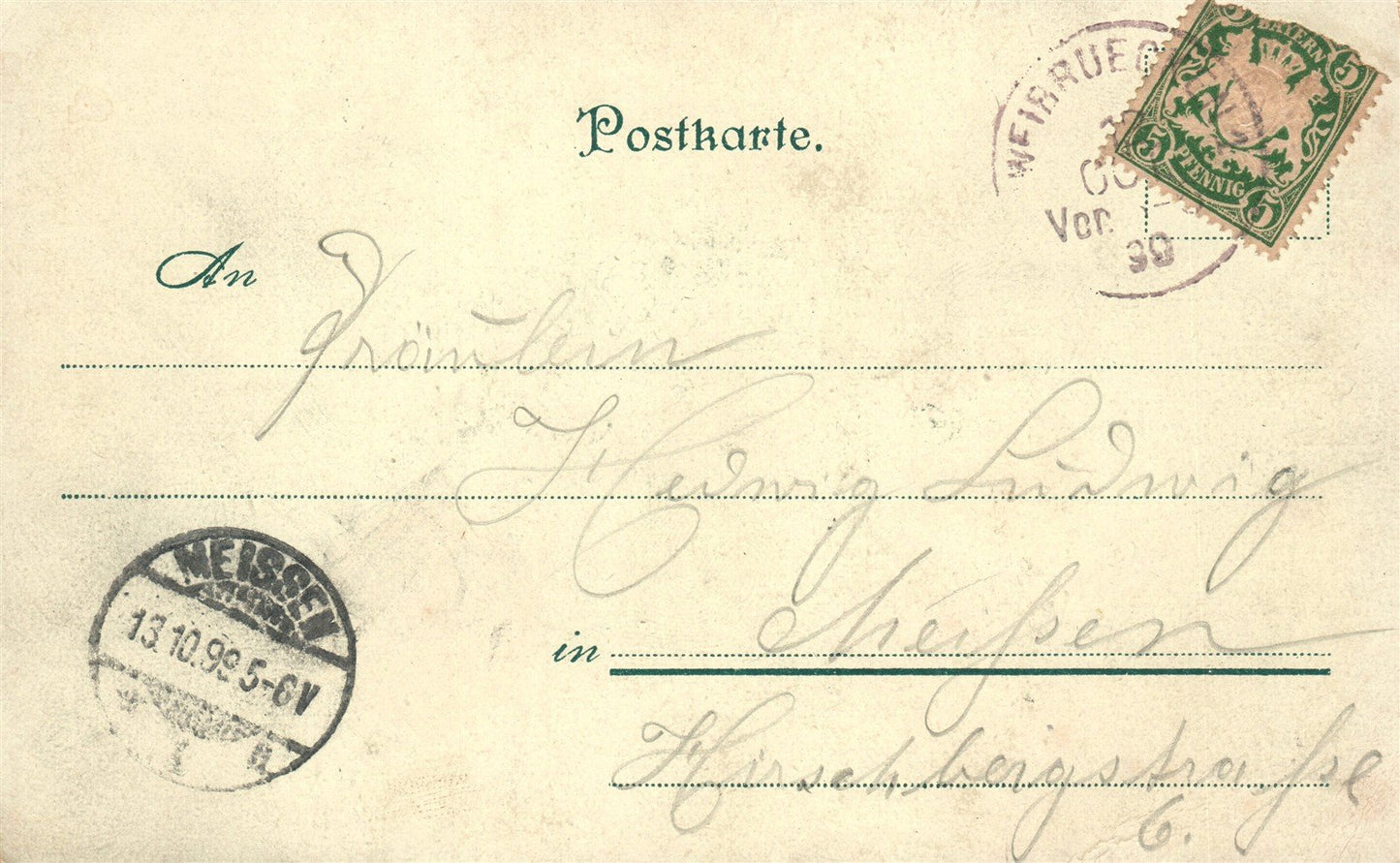 GRUSS AUS ZWEIBRUCKEN GERMANY ANTIQUE POSTCARD