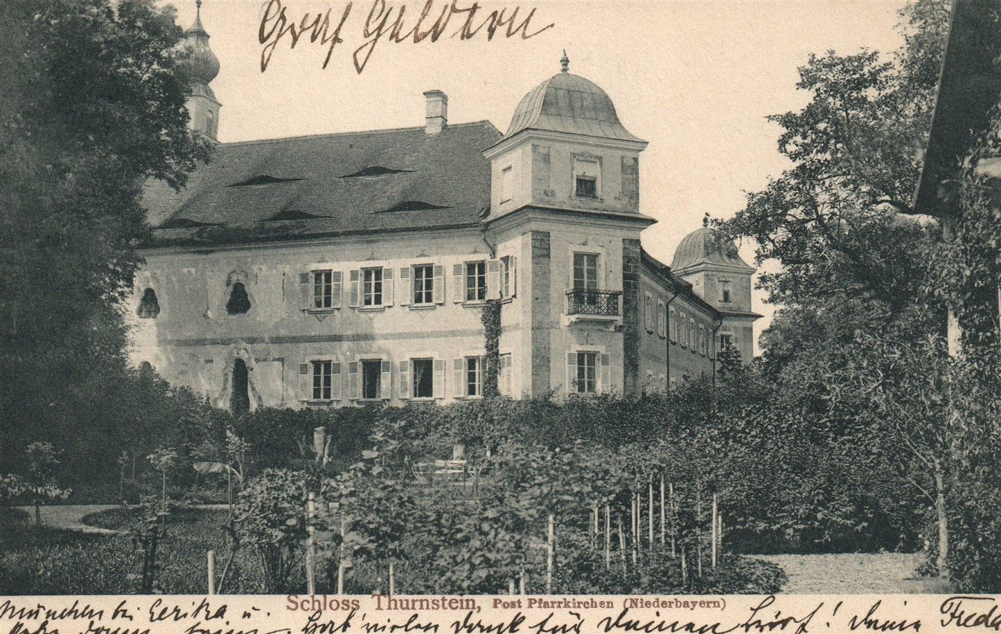 SCHLOSS THURNSTEIN GERMANY ANTIQUE POSTCARD