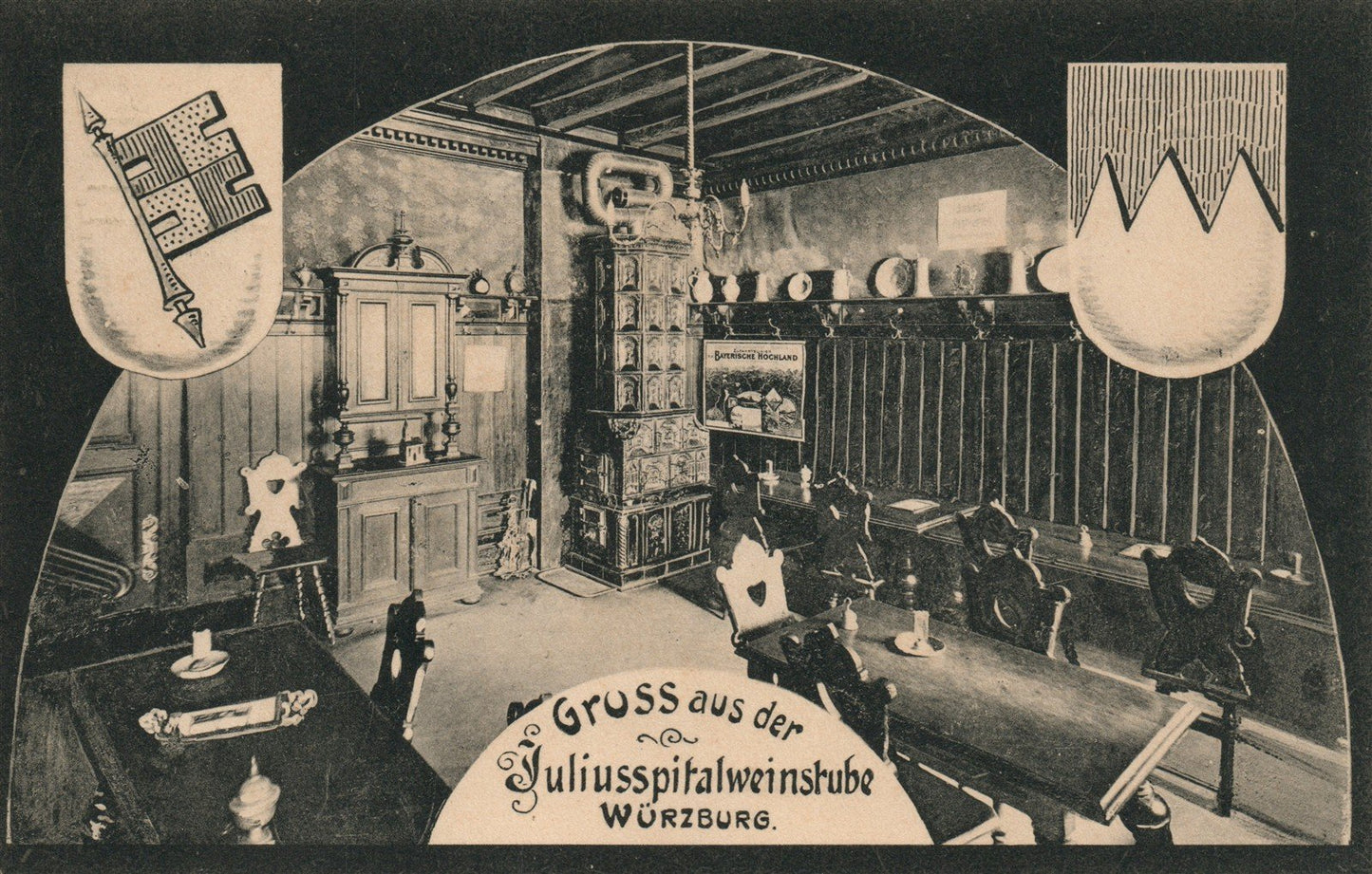 WURZBURG GERMANY ANTIQUE POSTCARD