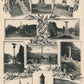 DENKMALER v.1870-1871 SCHLACHTFELDE b. SAARBRUCKEN GERMANY ANTIQUE POSTCARD