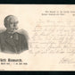 BISMARCK ANTIQUE POSTCARD