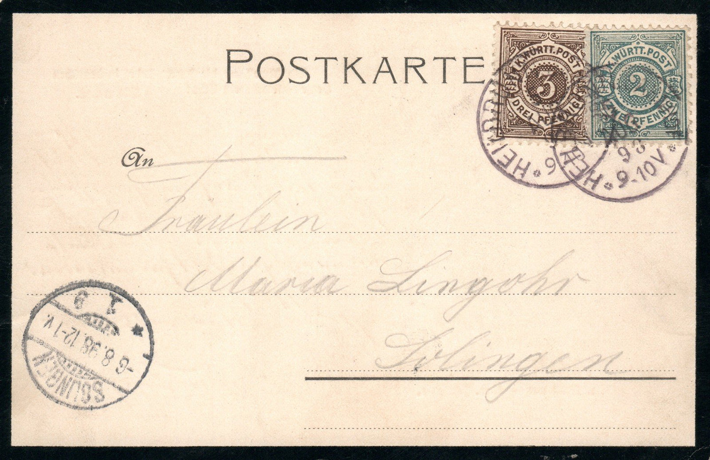 BISMARCK ANTIQUE POSTCARD
