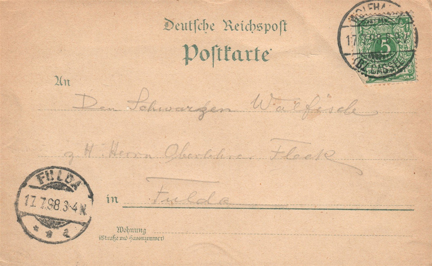 WEIDELSBURG GERMANY ANTIQUE POSTCARD