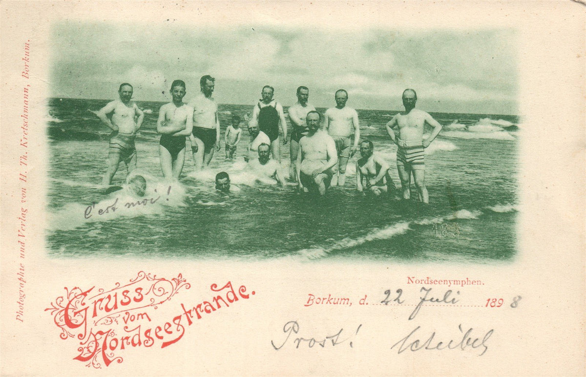 NORDSEESTRANDE GERMANY ANTIQUE POSTCARD