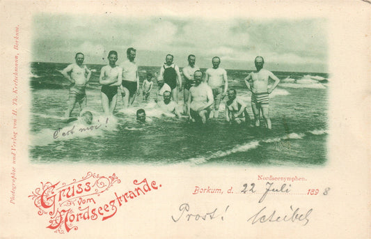 NORDSEESTRANDE GERMANY ANTIQUE POSTCARD