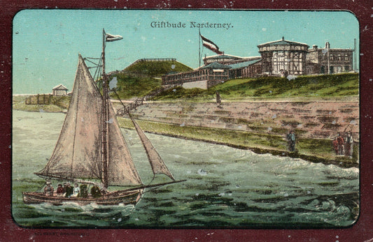 GIFTBUDE NORDERNEY GERMANY ANTIQUE POSTCARD
