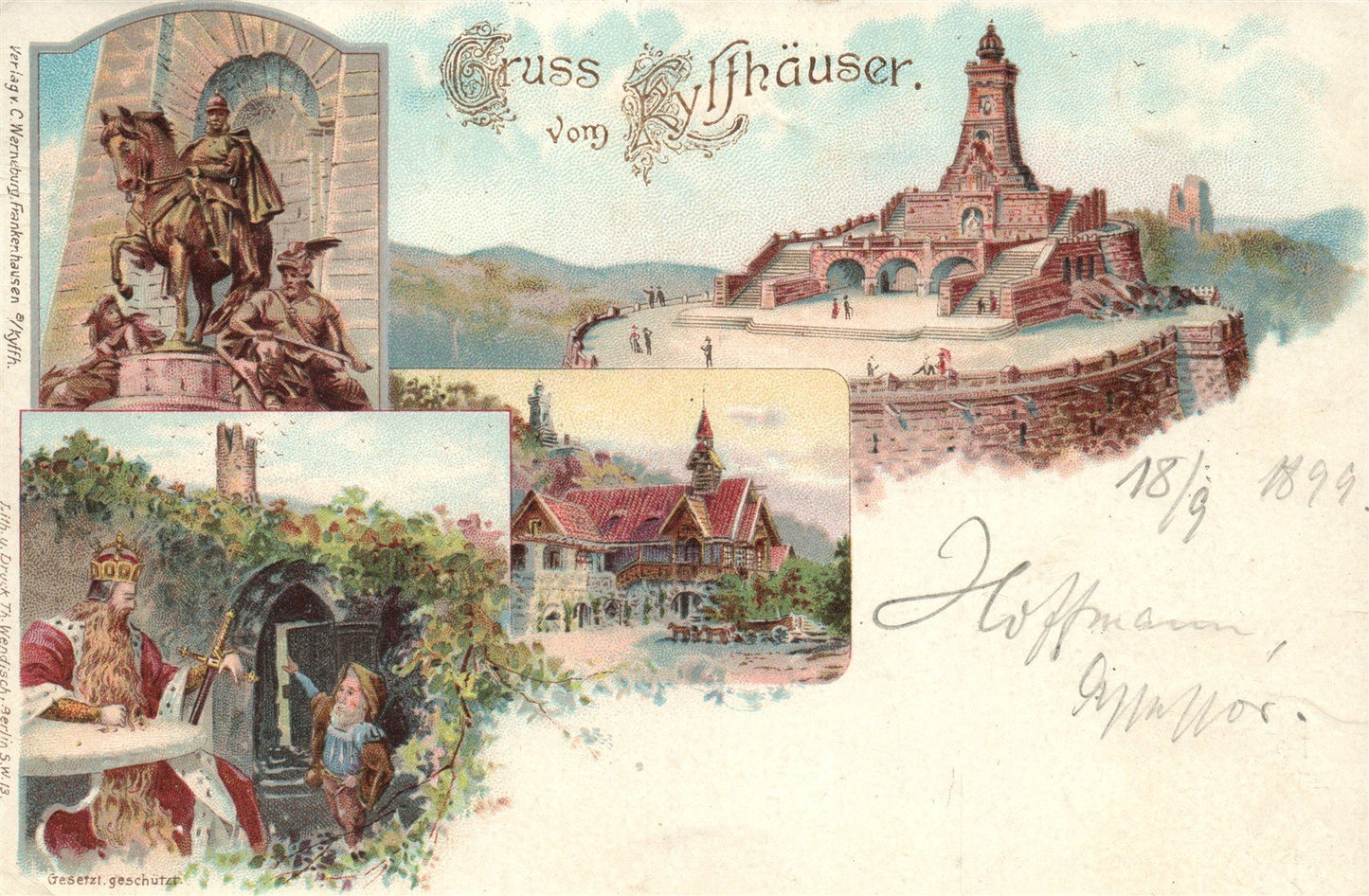 KYFFHAUSER GERMANY ANTIQUE POSTCARD