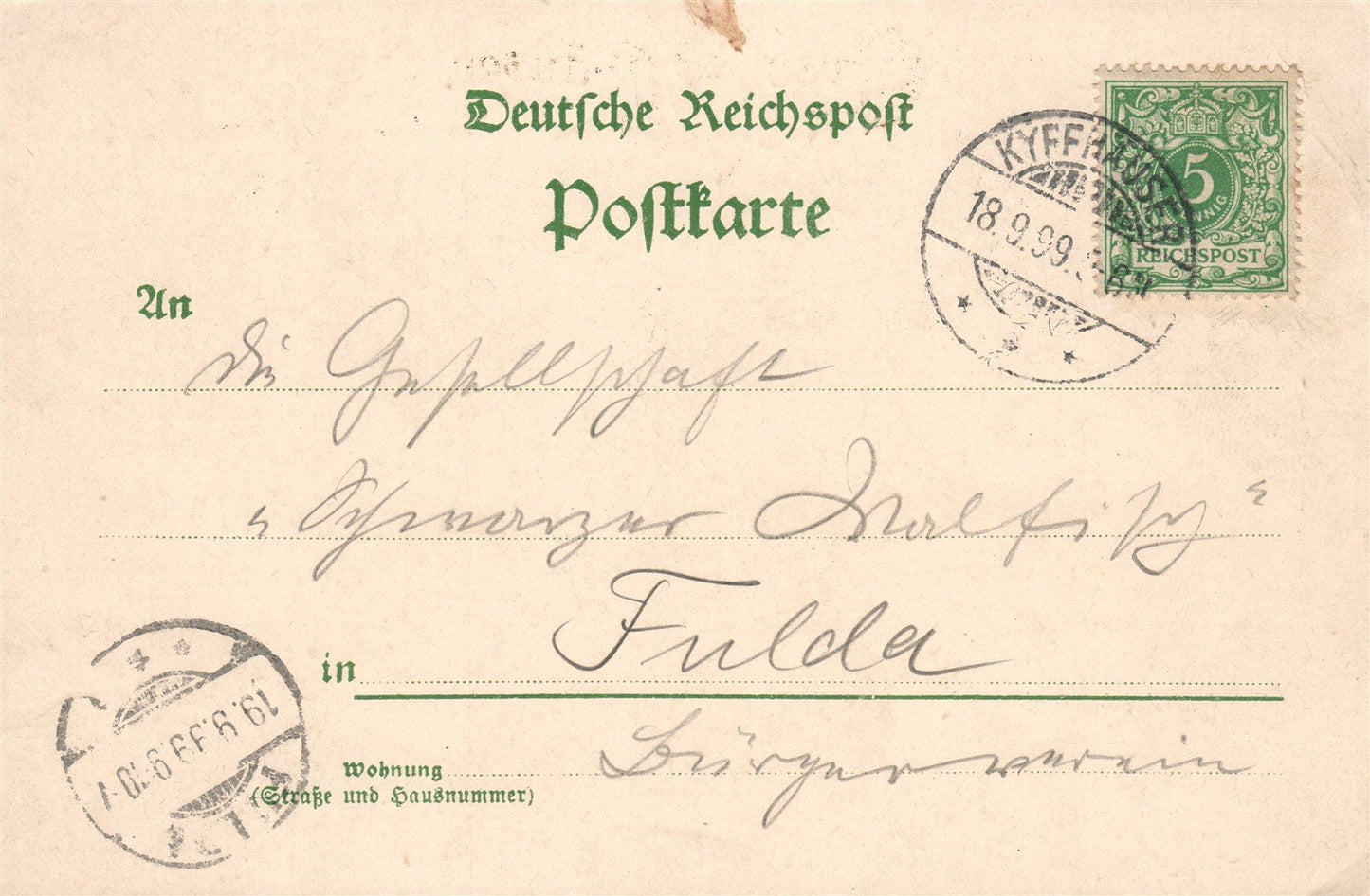 KYFFHAUSER GERMANY ANTIQUE POSTCARD