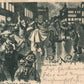 NEW YEAR CELEBRATION GERMANY ANTIQUE POSTCARD
